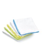 BabyJem Set 10 batistute din bumbac pentru copii 28x28 cm White