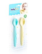 BabyJem Set 2 lingurite pentru copii GreenYellow