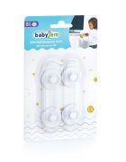 BabyJem Set 2 mini sigurante universale pentru usi si dulapuri