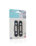 BabyJem Set 2 mini sigurante universale pentru usi si dulapuri Antracit