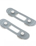 BabyJem Set 2 mini sigurante universale pentru usi si dulapuri Gri