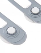 BabyJem Set 2 mini sigurante universale pentru usi si dulapuri Gri