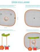 BabyJem Set 2 parasolare cu jucarii si oglinda