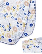 BabyJem Set 4 prosopele din muselina 25x29 cm Colorful Rings