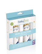 BabyJem Set 4 prosopele din muselina 25x29 cm Dino