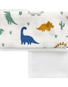 BabyJem Set 4 prosopele din muselina 25x29 cm Dino