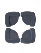BabyJem Set 4 protectii pentru colturi mobila Corner Cushion Antracit