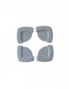 BabyJem Set 4 protectii pentru colturi mobila Corner Cushion Gri