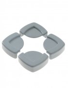 BabyJem Set 4 protectii pentru colturi mobila Corner Cushion Gri