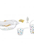 BabyJem Set cadita de baie cu 6 piese Alb