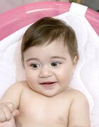 BabyJem Set cadita de baie cu 6 piese Roz