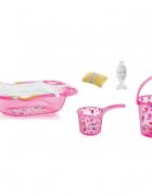 BabyJem Set cadita de baie cu 6 piese Roz