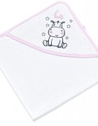 BabyJem Set cadita de baie pentru bebelusi cu 6 piese Roz)