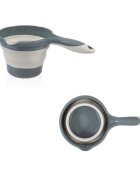 BabyJem Set cadita pliabila de baie 5 piese antracit