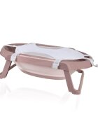 BabyJem Set cadita pliabila de baie 5 piese somon