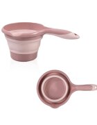 BabyJem Set cadita pliabila de baie 5 piese somon