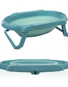 BabyJem Set cadita pliabila de baie 5 piese turcoaz