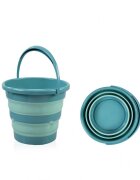 BabyJem Set cadita pliabila de baie 5 piese turcoaz