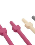 BabyJem Set de 4 paie din silicon reutilizabile Roz