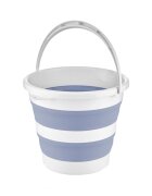 BabyJem Set de baie cu 5 piese si cadita pliabila Blue