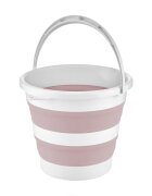 BabyJem Set de baie cu 5 piese si cadita pliabila Pink