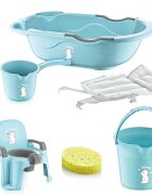 BabyJem Set de baie cu 6 piese Bebe Lux Blue
