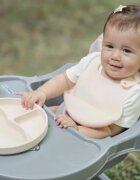 BabyJem Set diversificare 4 piese din silicon Ecru