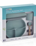 BabyJem Set diversificare 4 piese din silicon Gri