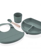 BabyJem Set diversificare 4 piese din silicon Gri