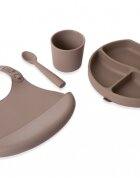 BabyJem Set diversificare 4 piese din silicon Latte