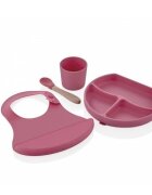 BabyJem Set diversificare 4 piese din silicon Roz