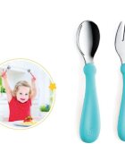 BabyJem Set tacamuri din inox pentru copii Blue