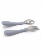 BabyJem Set tacamuri din inox pentru copii Gri