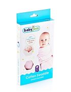 BabyJem Sistem de infasare din bumbac 0-3 luni Swaddle ecru