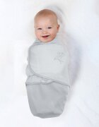 BabyJem Sistem de infasare din bumbac 0-3 luni Swaddle Gri