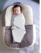 BabyJem Sistem de infasare din bumbac 0-3 luni Swaddle Gri