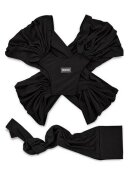 BabyJem Sistem de purtare wrap elastic pentru bebelusi Negru