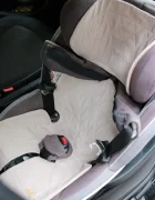 BabyLy Insert antitranspiratie din in pentru scaun auto design 3D respirabil