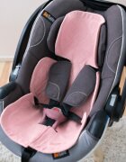 BabyLy Insert antitranspiratie din in pentru scoica auto design 3D respirabil Powder Pink