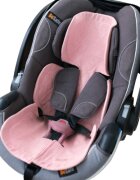 BabyLy Insert antitranspiratie din in pentru scoica auto design 3D respirabil Powder Pink