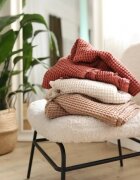 BabyLy Paturica pentru copii bumbac waffle si in bej 100x120cm