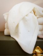 BabyLy Paturica premium antialergica din lana merino 75x100 cm ivory