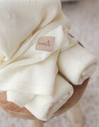 BabyLy Paturica premium antialergica din lana merino 75x100 cm ivory