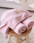 BabyLy Paturica premium antialergica din lana merino 75x100 cm roz pudrat