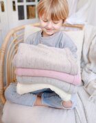 BabyLy Paturica premium antialergica din lana merino 75x100 cm roz pudrat