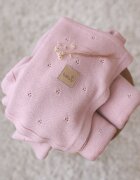 BabyLy Paturica premium antialergica din lana merino 75x100 cm roz pudrat