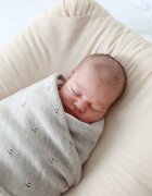 BabyLy Paturica tricotata din lana merino gri
