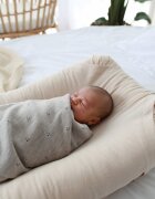 BabyLy Paturica tricotata din lana merino gri