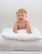 BabyLy Set pilota 135 x 100 cm si perna 40 x 60 cm pentru copii bumbac premium matlasat si umplutura hipoalergenica BabySoft