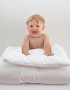 BabyLy Set pilota 135 x 100 cm si perna 40 x 60 cm pentru copii bumbac premium matlasat si umplutura hipoalergenica BabySoft